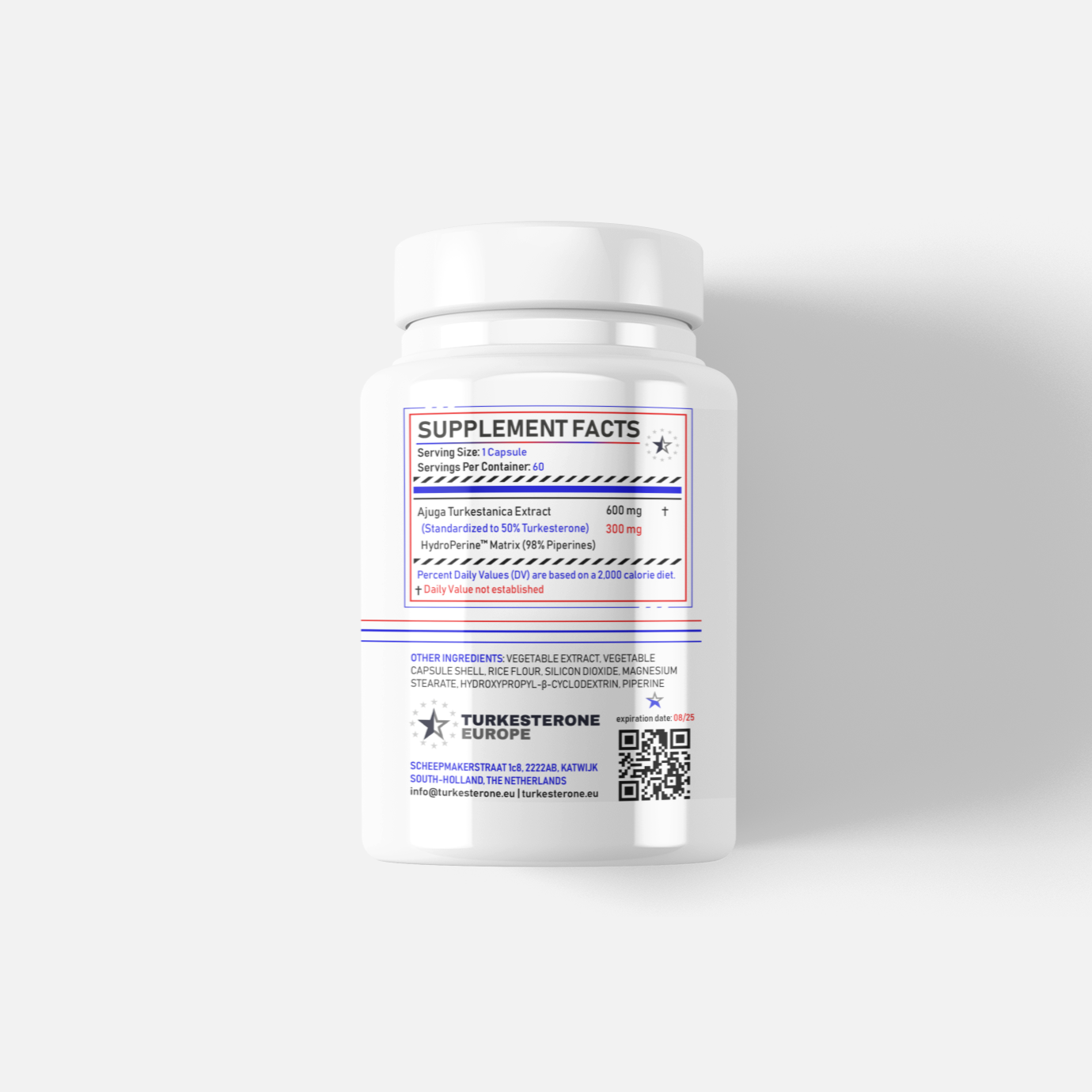 Turkesterone Max 50% with HydroPerine™ - 60 V-Capsules